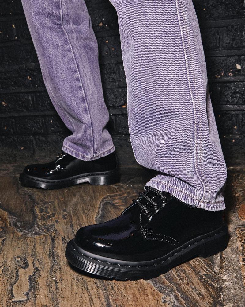 Dr Martens 1461 Mono Lak Læder Oxford Sko Dame Sort | DK 358LIS